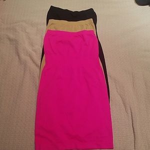Set of 3 bodycon spandex dresses
